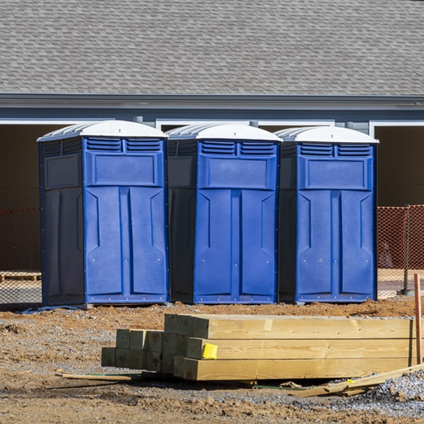 are there any restrictions on where i can place the porta potties during my rental period in Anderson AL